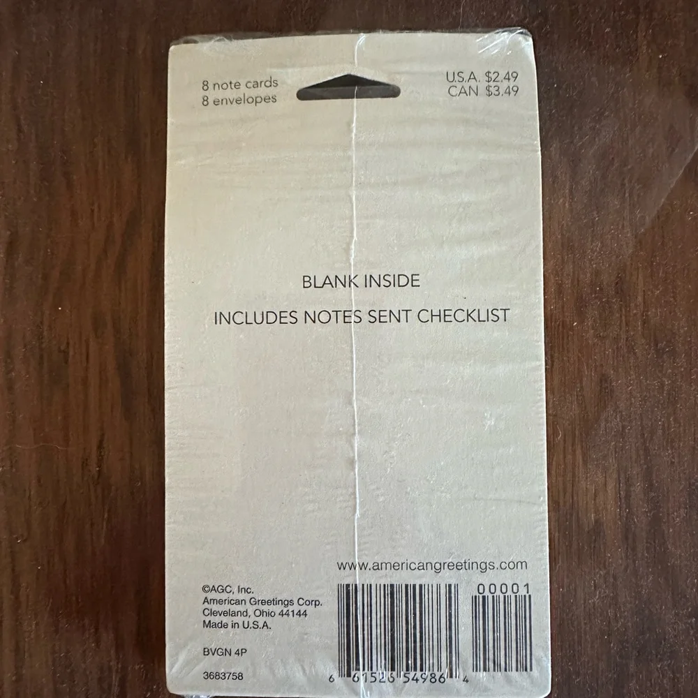American Greetings set blank